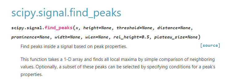 find_peaks